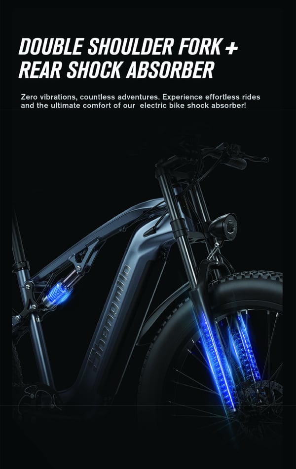 Shengmilo MX05 Elektrisk Mountainbike 1000W Motor 48V Lithium Batteri 80KM Rækkevidde 42km/t Off-Road Elcykel til Voksne