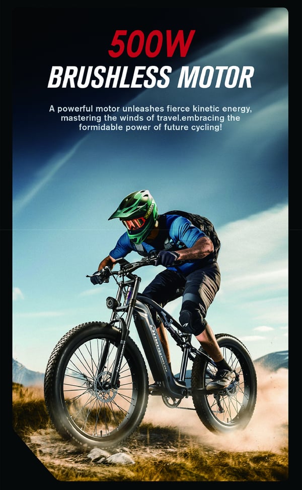 Shengmilo MX05 Elektrisk Mountainbike 1000W Motor 48V Lithium Batteri 80KM Rækkevidde 42km/t Off-Road Elcykel til Voksne