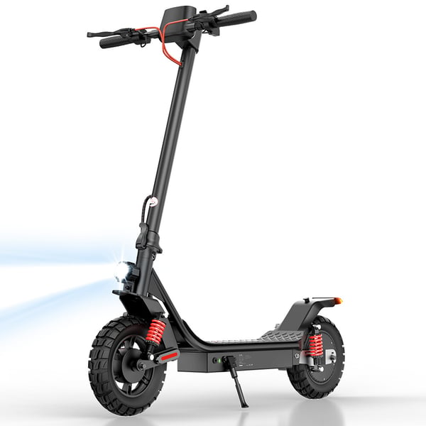 iScooter i10 Pro -sähköpotkulauta, 800 W:n moottori, 15 Ah:n akku, huippunopeus 45 km/h, toimintamatka 50–60 km, 10 tuuman ilmarenkaat, kaksoisjousitus
