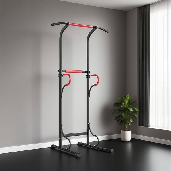 Power Tower, 98x84x171-219 cm, Svart, Justerbar Träningsutrustning