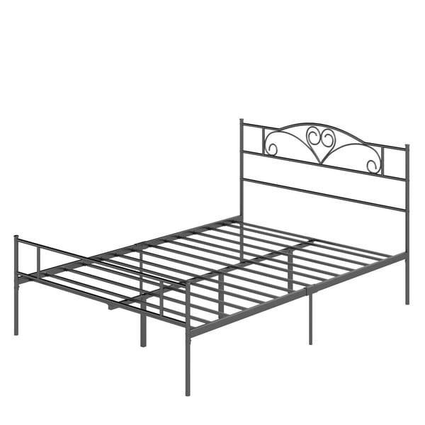 Sengeramme, 145x211x108 cm, Sort, Metal