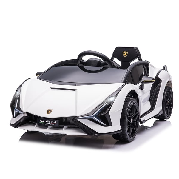Børne elbil Lamborghini SIAN 108x62x40 cm Hvid, Metal