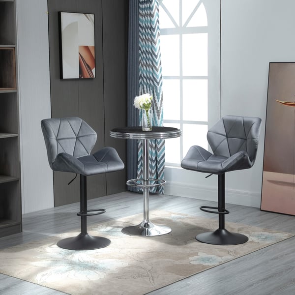 Barstolset, 57x58x97-117 cm, Blå, Justerbar