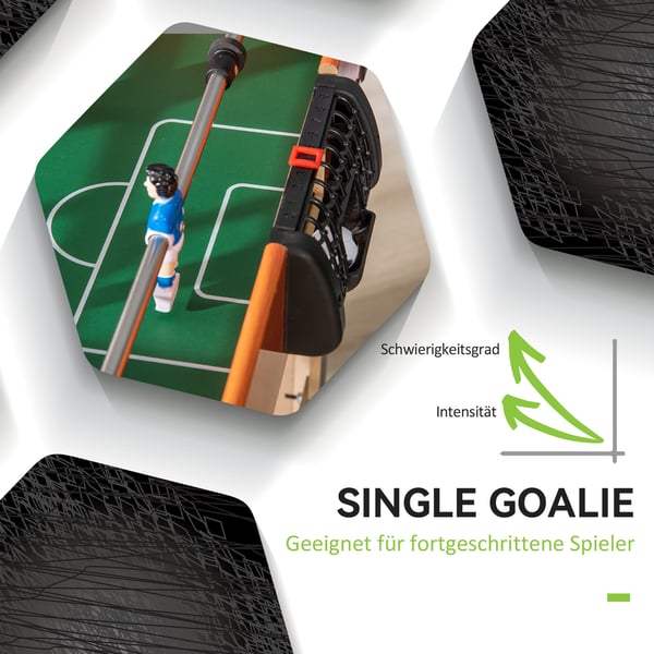 Fotbollsbord 118x104x69 cm Brun MDF