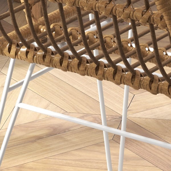 Stolesæt, 56x60x79 cm, Brun, Rattan