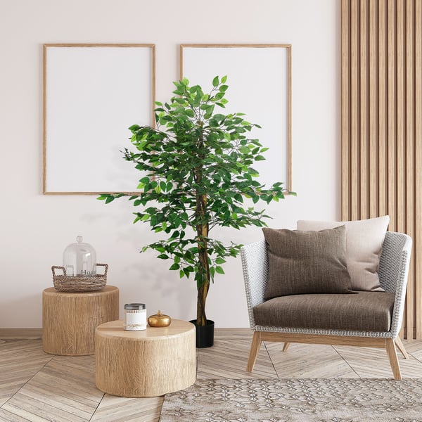 Kunstig Ficus Træ, 150 cm, Grøn