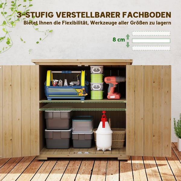 Udendørs opbevaringsboks 77,5x88x90 cm mørkegrå, træ