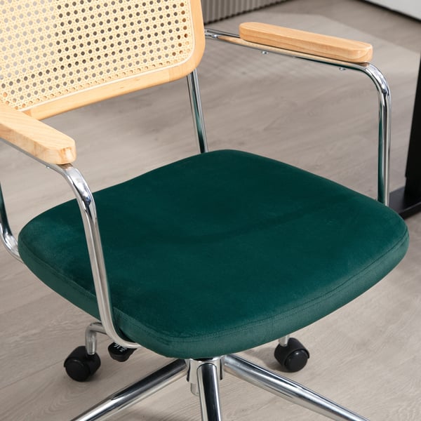 Kontorstol, 60x57x86-94 cm, Grøn, Justerbar