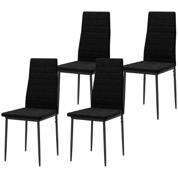 Spisestol sæt, 41x50x97 cm, Sort, Metal
