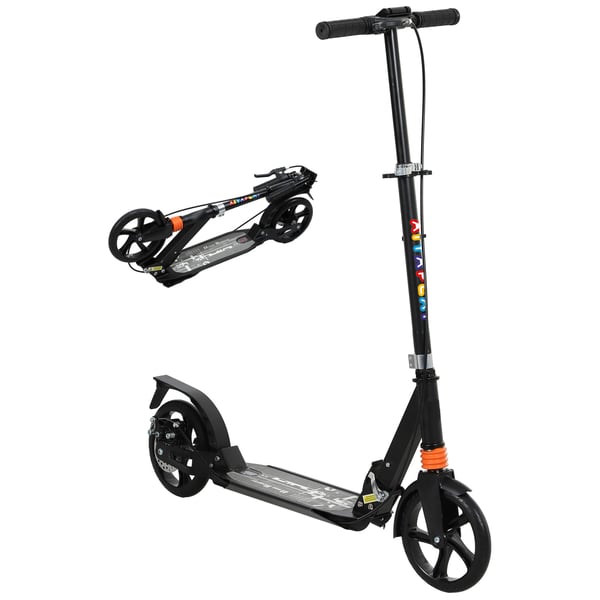 Barnsparkcykel, 94x36x88-103 cm, Svart, Justerbar Fällbar Barnsparkcykel, 94x36x88-103 cm, Svart, Justerbar Fällbar