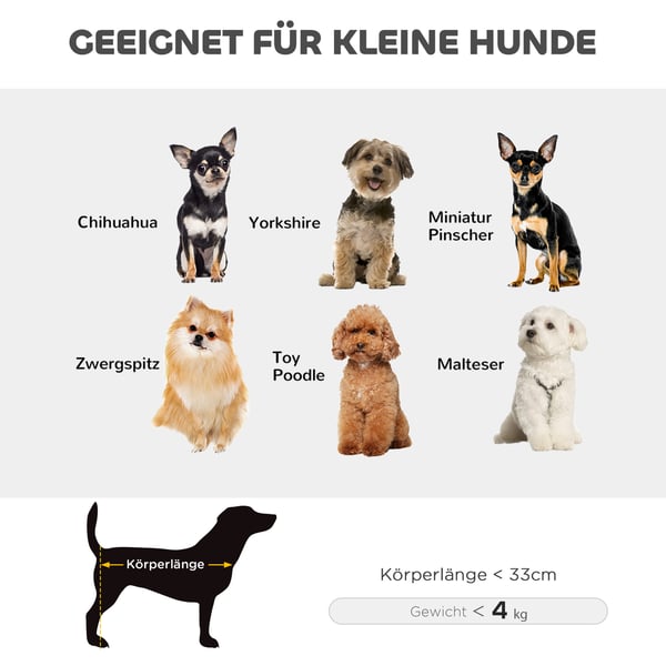 Hundevogn, Sammenklappelig 53x45x28 cm, Sort, Opbevaring