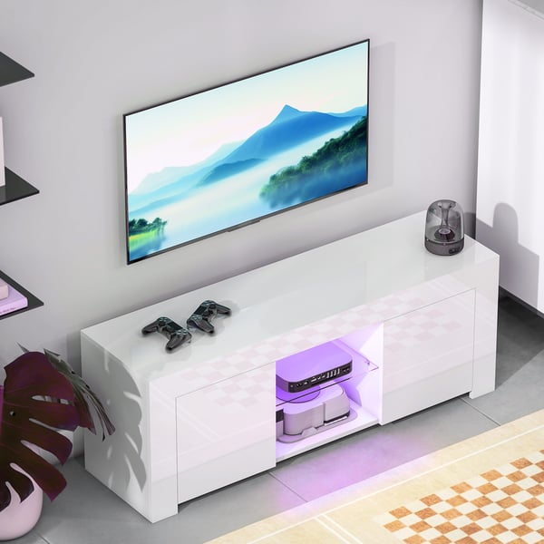 TV-taso, 120x34x45 cm, valkoinen, lastulevy