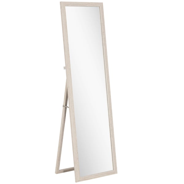 Fuld længde spejl, 160x50 cm, Hvid, Sikkerhedsglas Fuld længde spejl, 160x50 cm, Hvid, Sikkerhedsglas