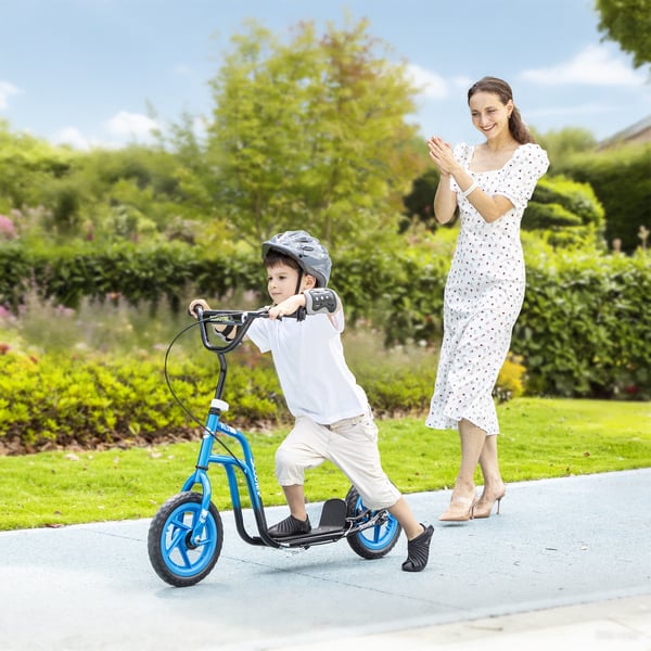 Børnescooter, 115x50x80-88 cm, Blå, justerbar