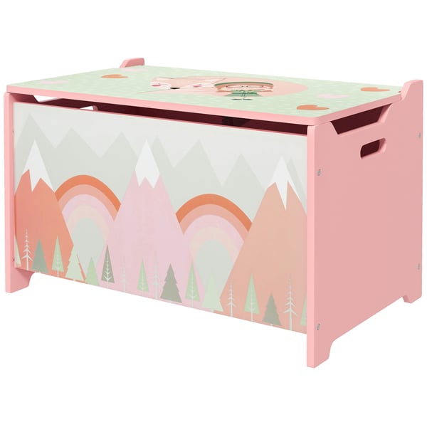 Opbevaringsboks, 60x37x39 cm, Pink, MDF
