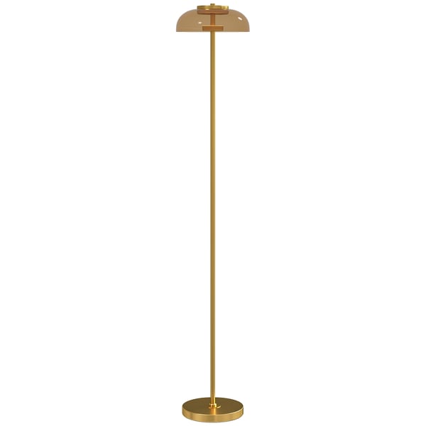 LED-lattiavalaisin, 25x25x134 cm, messinki, metalli