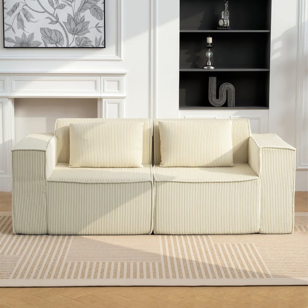 Sohva, 3-istuttava, 202x90x76 cm, beige, vakosamettiverhoilu