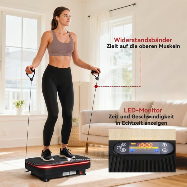 Vibrationsplatta 47x32x12 cm svart, plast, stål