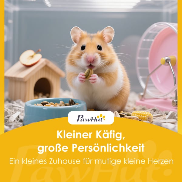 Hamsterihäkki, 100x50x84 cm, luonnollinen, puu, muovi
