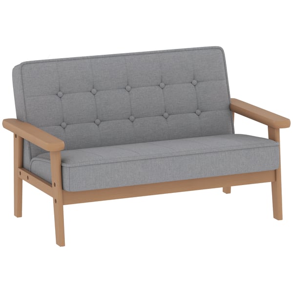 Barnsoffa 77x42x48 cm grå, träram Barnsoffa 77x42x48 cm grå, träram