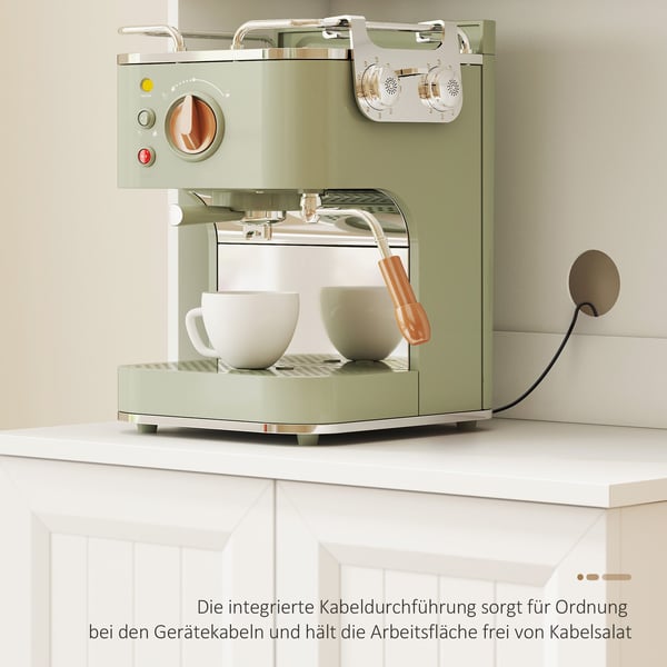 Køkkenskab, Justerbar hylde, 60x39,5x180 cm, Hvid, MDF