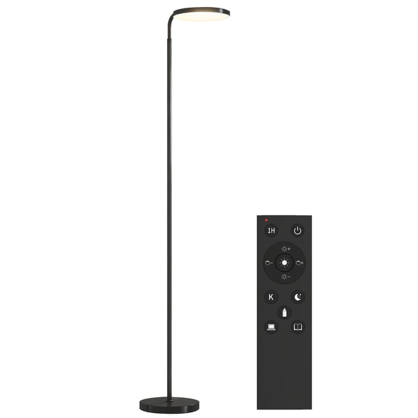 LED Golvlampa, 41x25x166-177 cm, Svart, Metall LED Golvlampa, 41x25x166-177 cm, Svart, Metall