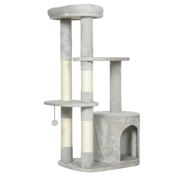 Kattetårn, 60x45x114 cm, lysegrå, sisal Kattetårn, 60x45x114 cm, lysegrå, sisal