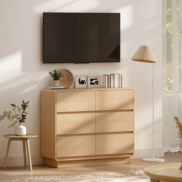 Skænk, 100x38x86 cm, Naturtræ, MDF