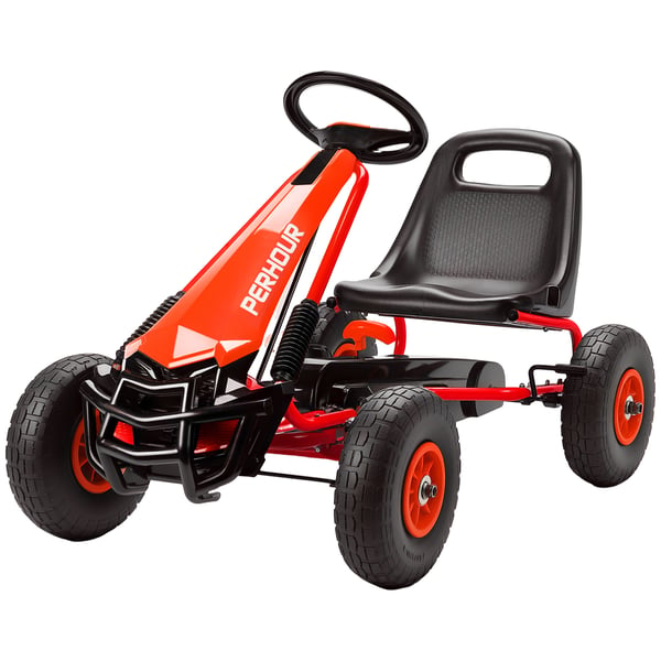 Polkuauto lapsille, 110x61x62 cm, punainen, muovi Polkuauto lapsille, 110x61x62 cm, punainen, muovi