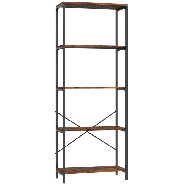 Bogreol, 79x35x161 cm, Brun, Metal