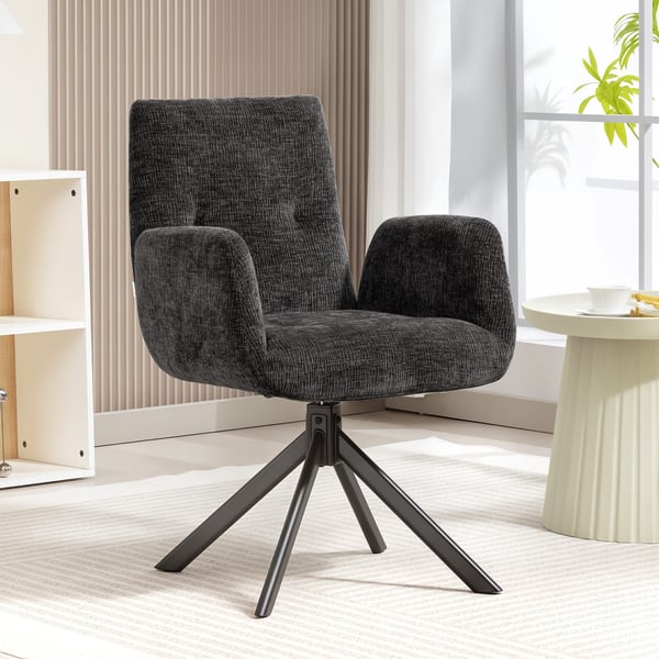 Lænestol, 60x61x88 cm, Sort, Polster i polyester