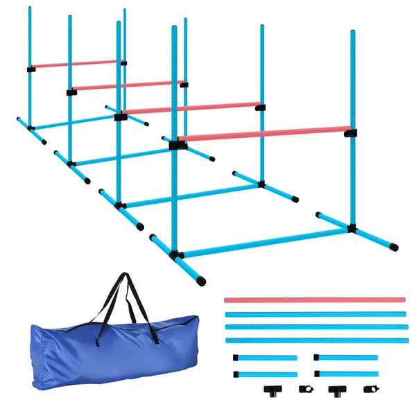 Agility Set, 99x65x94 cm, Ljusblå, Justerbar Träningsutrustning