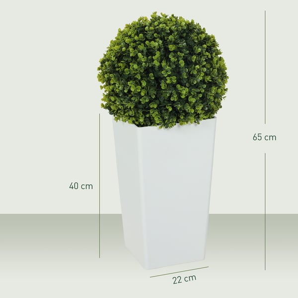 Kunstig Eukalyptus Plantesæt, 32x65 cm, Grøn, UV-beskyttelse
