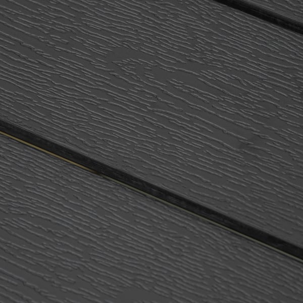 Trädgårdsbord, 190x84,5x72 cm, Svart