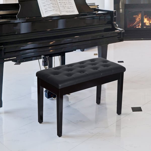 Pianopall, 76x36x50 cm, Svart