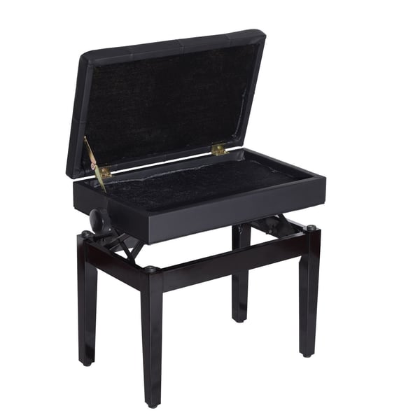 Pianopall, 54,5x33x48-58 cm, Svart