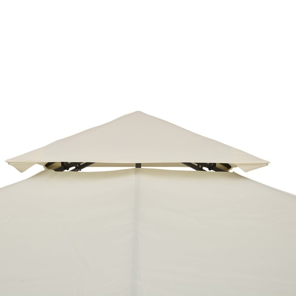 Pavillon Udskiftnings Tag, 300x300 cm, Hvid