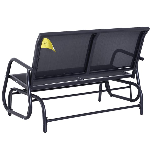 Gyngesofa, 120x70x85 cm, Sort
