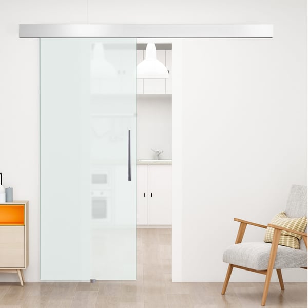 Skjutdörr, Frostat Glas, 90x205 cm