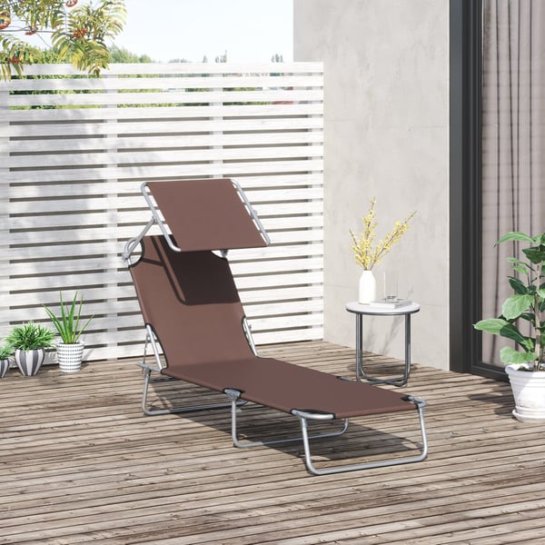 Solstol, 187x58x36 cm, Brun