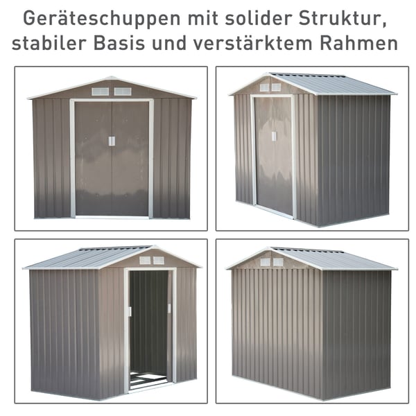 Haveskur, 213x130x185 cm, Grøn