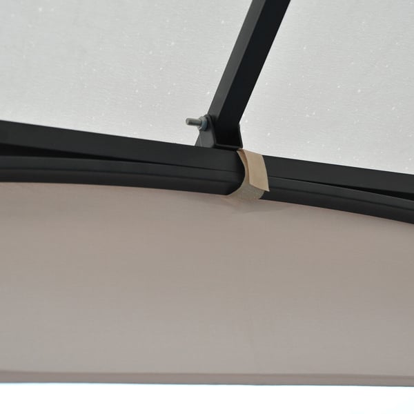 Havepavillon, 295x295x275 cm, Beige, Sort