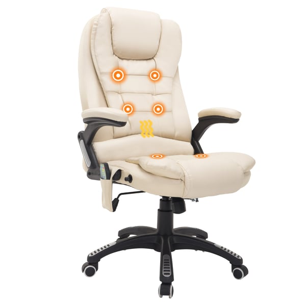 Massagestol til kontor, 62x68x121 cm, Beige