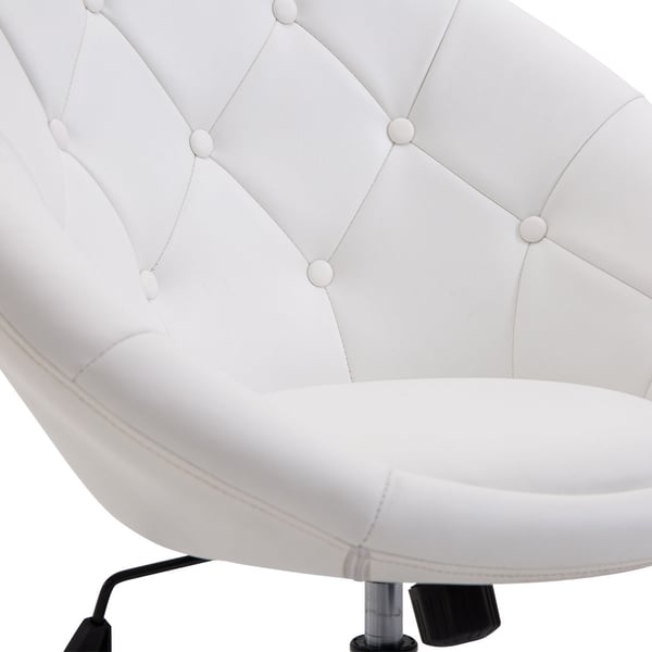 Drejestol, 59x71x78-90 cm, Sort Hvid
