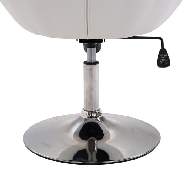 Drejestol, 59x71x78-90 cm, Sort Hvid