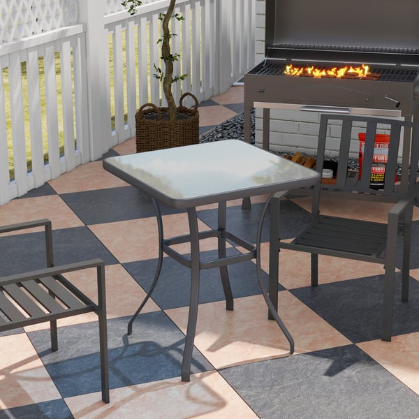 Havebord, 68,5x68,5x84 cm, Sort