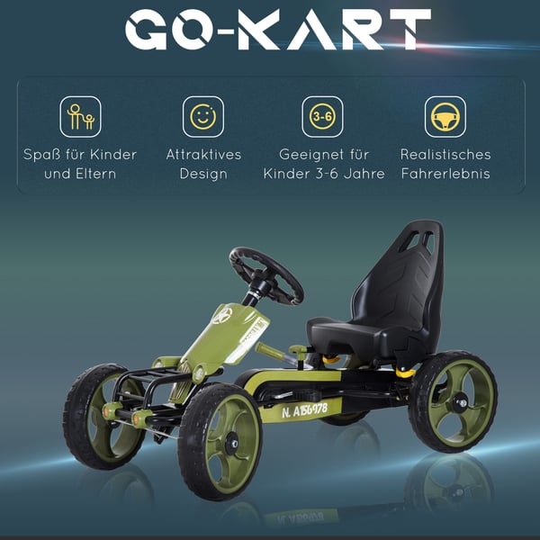 Go Kart, 105x54x61 cm, Grøn
