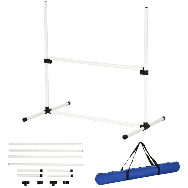 Hundagilityträningsset, 99x65x94 cm, Vit
