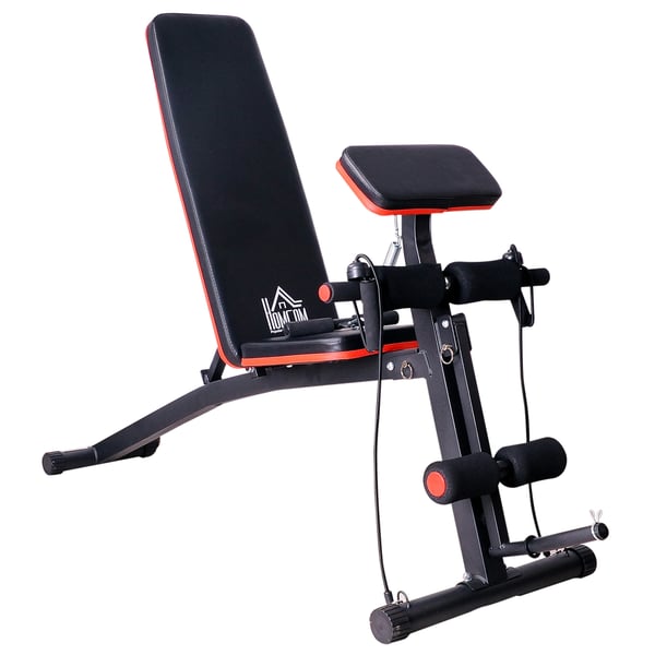 Vægtbænk, 54x160x106 cm, Sort