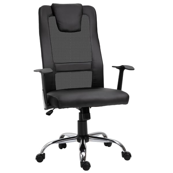 Kontorstol, 66x73x108-118 cm, Sort